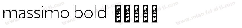 massimo bold字体转换